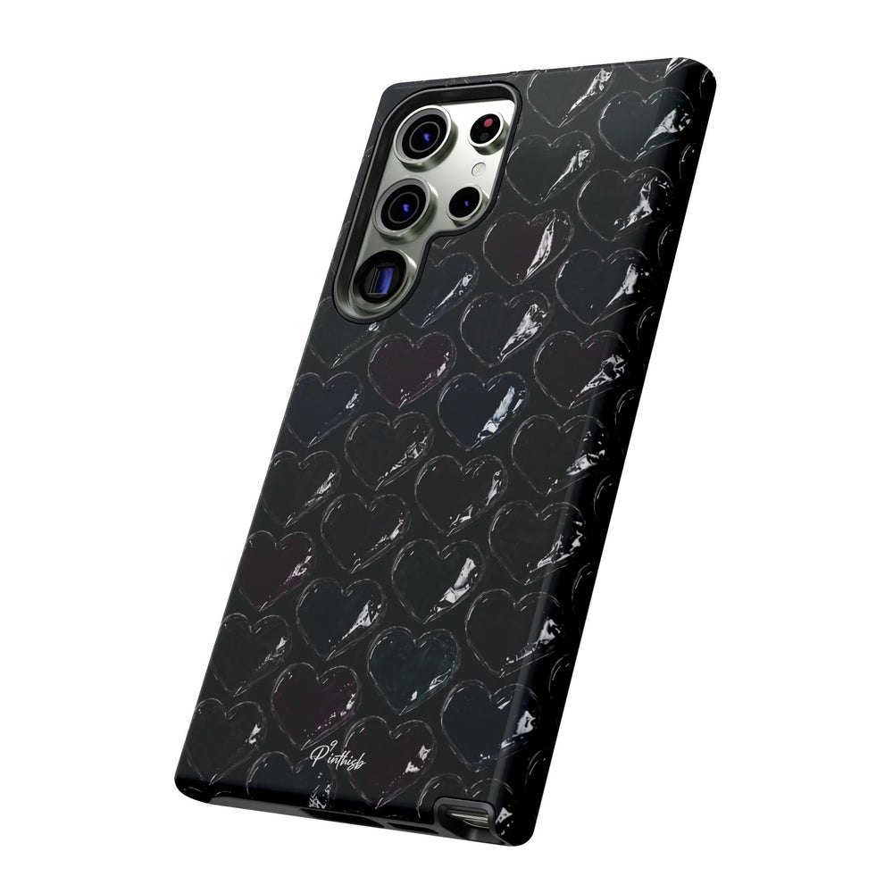 Black Pop Hearts Tough Case