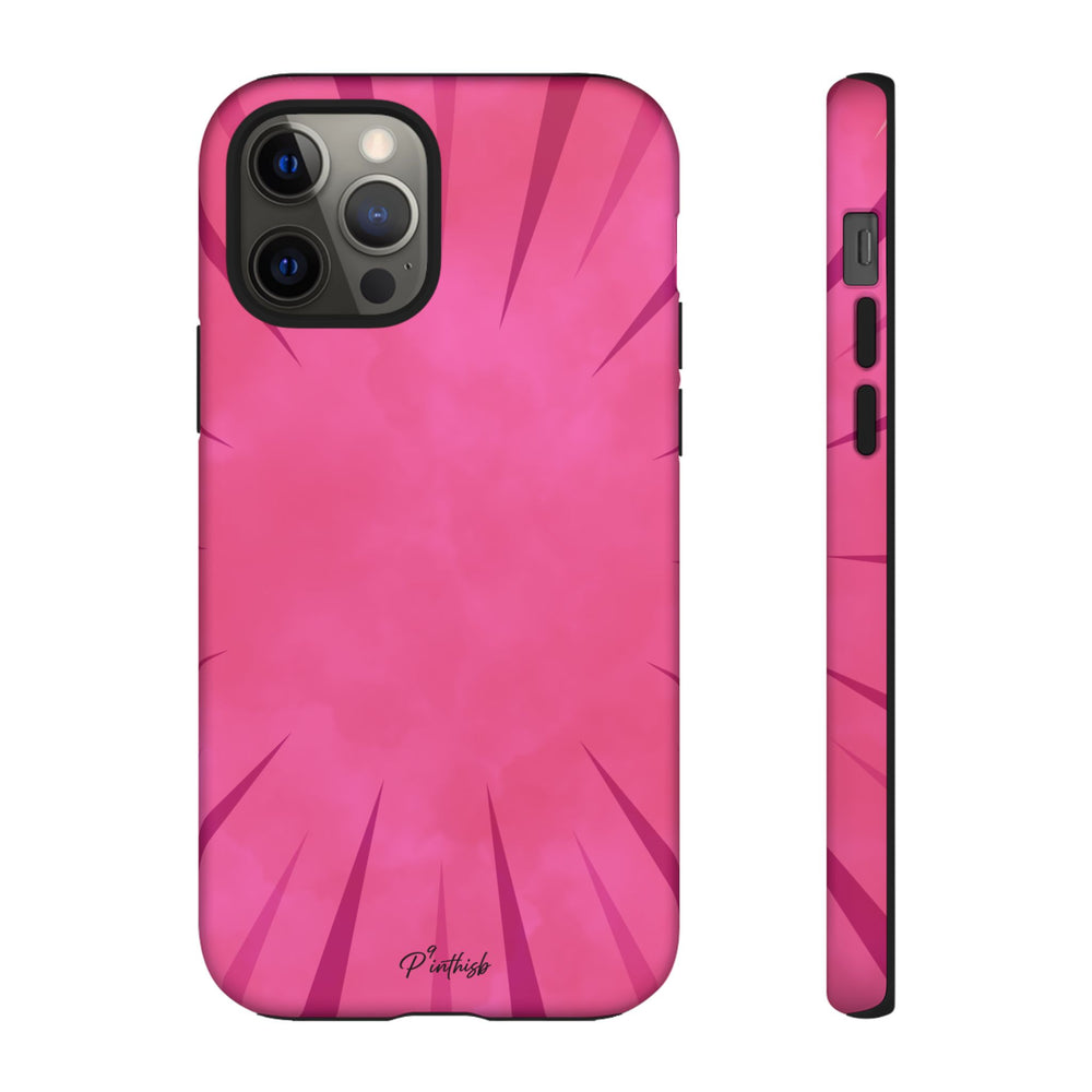 Pink Burst Tough Phone Case