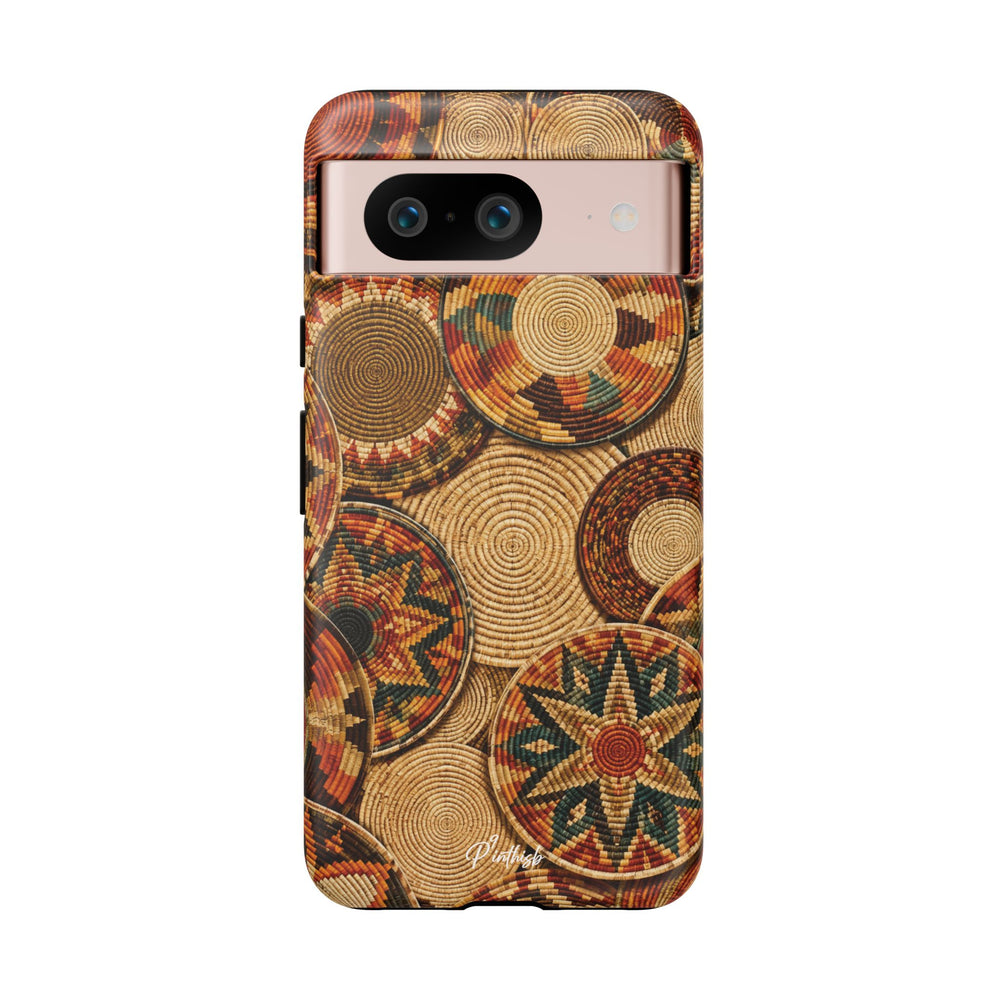 Bohemian Woven Basket Pattern Tough Case