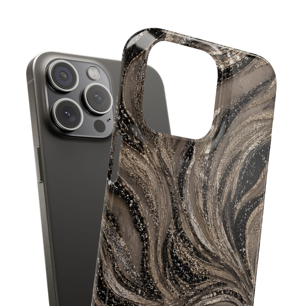 Neutral Swirl Protective Snap Case