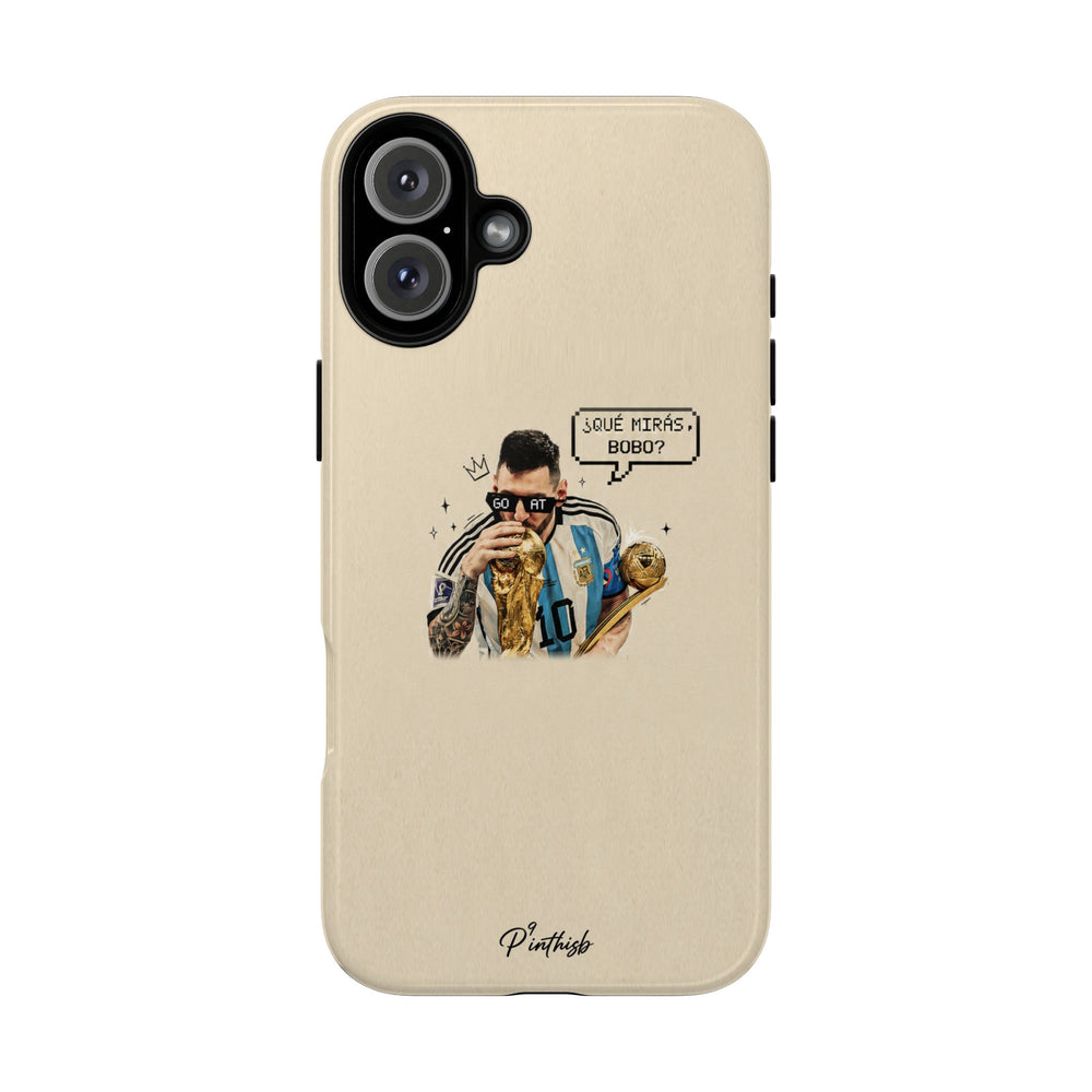"G.O.A.T" Messi Tough Phone Case