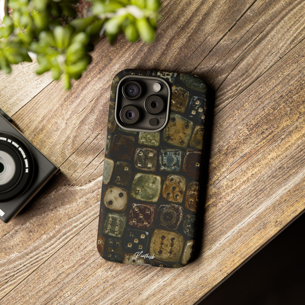 Vintage Dice Tile Phone Case
