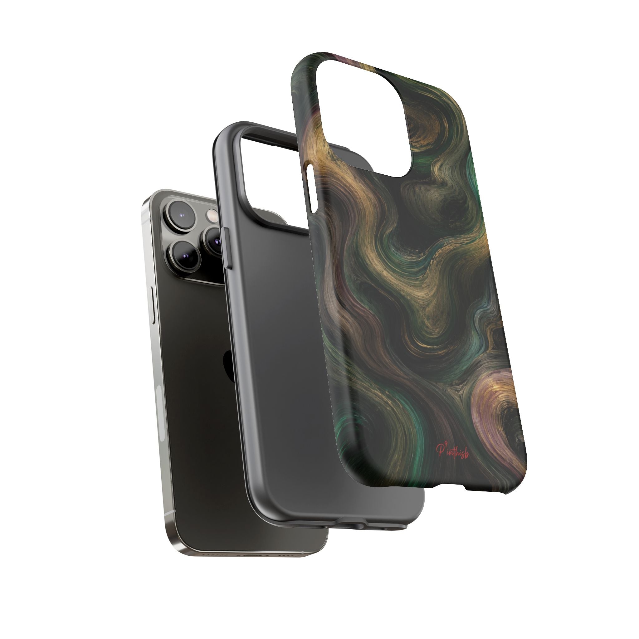 Marbled Forest Tough Phone Case