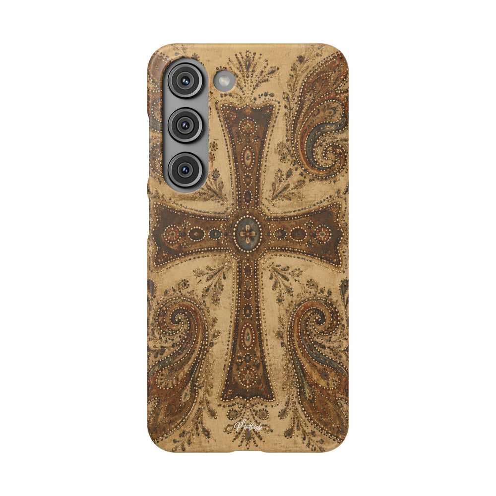 Cross Paisley Snap Case