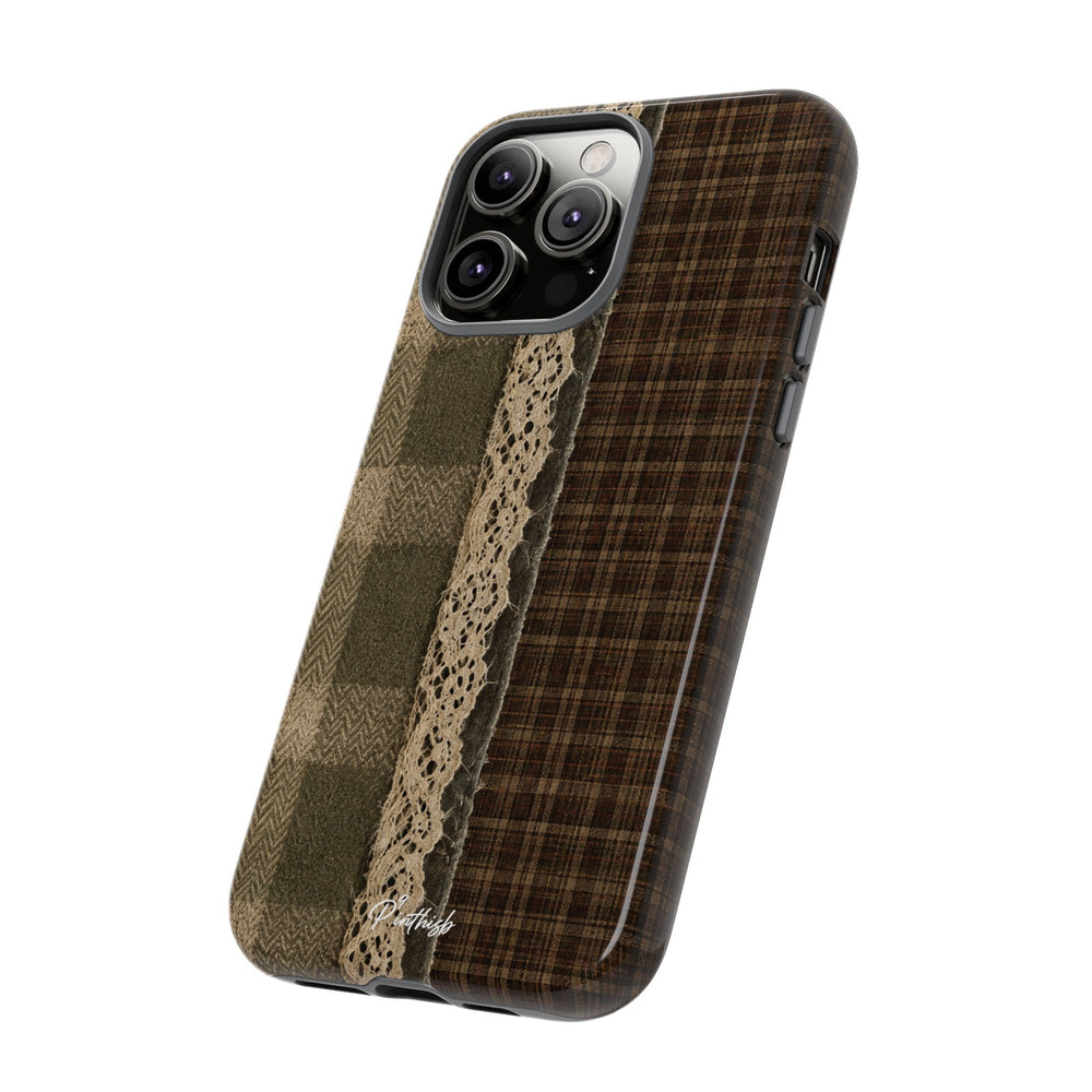 Plaid Lace Tough Phone Case