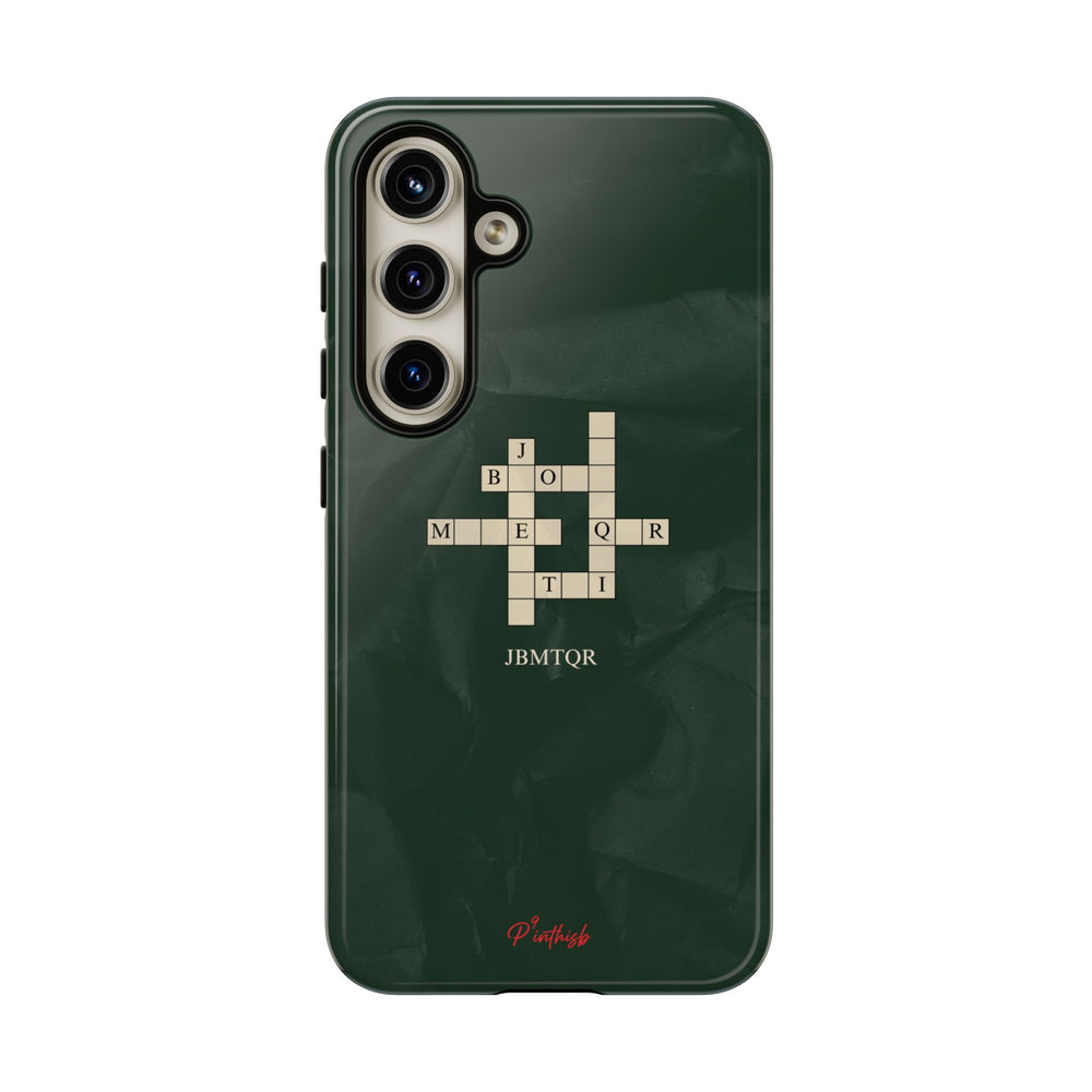 "JBMTQR crossword" Tough Phone Case