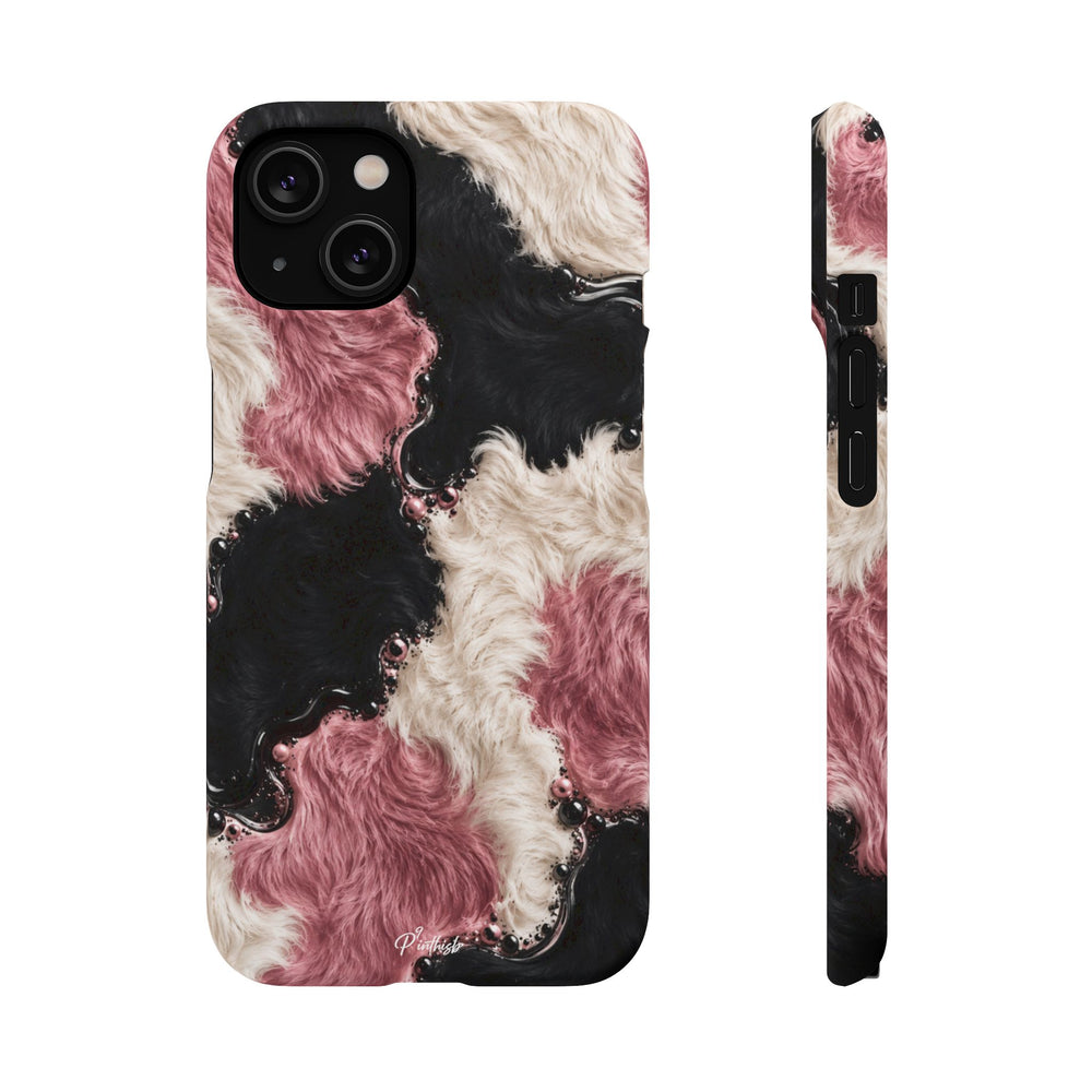Cow Print Swirl Snap Case