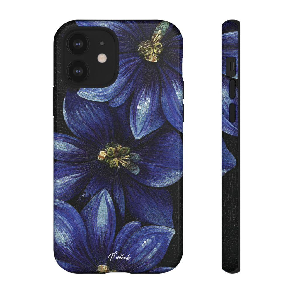 Blue Floral Tough Case