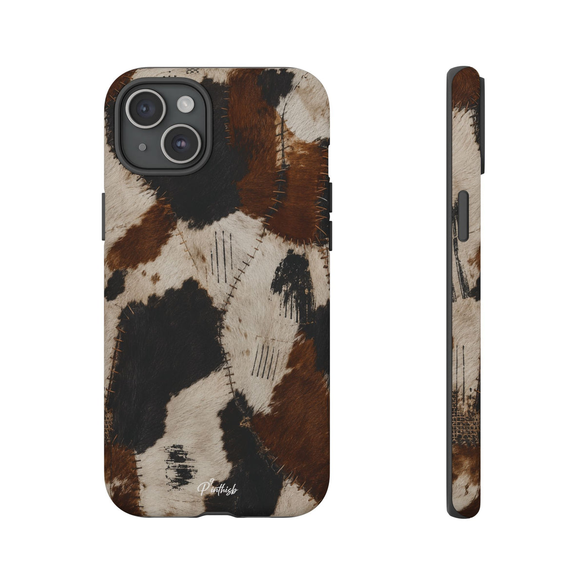 Brown & Black Animal Print Tough Case