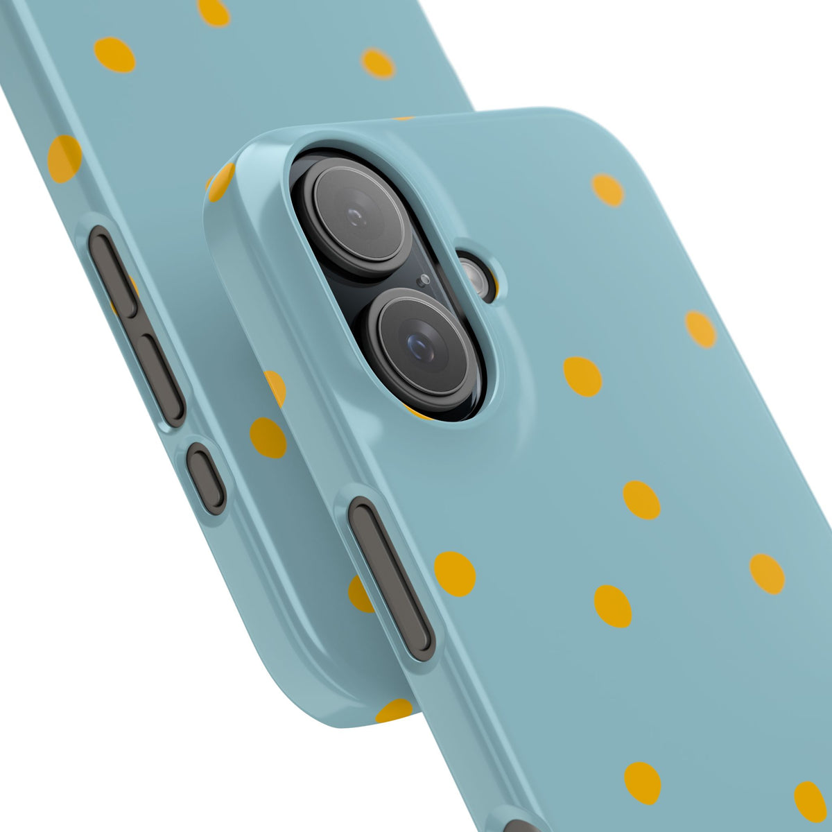 Blue & Yellow Polka Dot Snap Phone Case