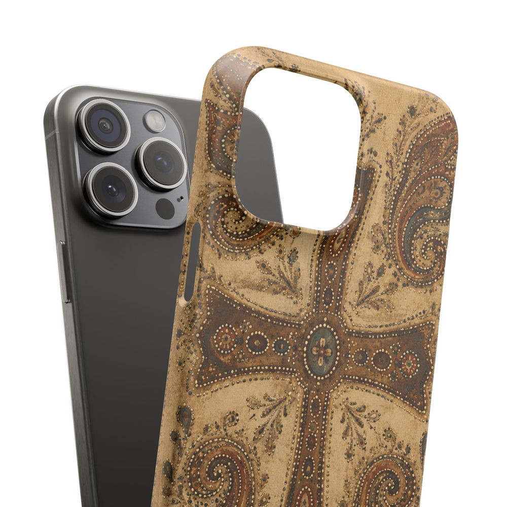 Cross Paisley Snap Case