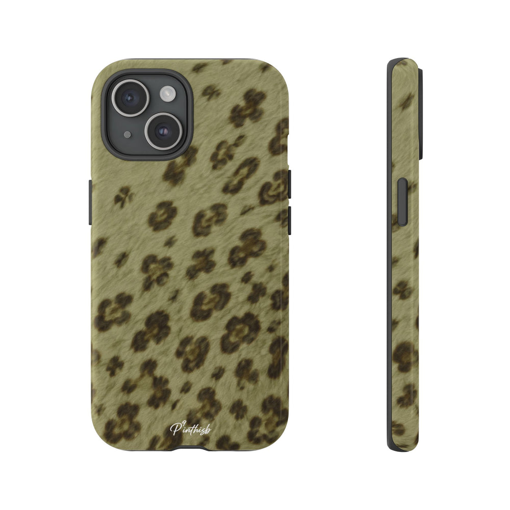 Olive Leopard Print Tough Case