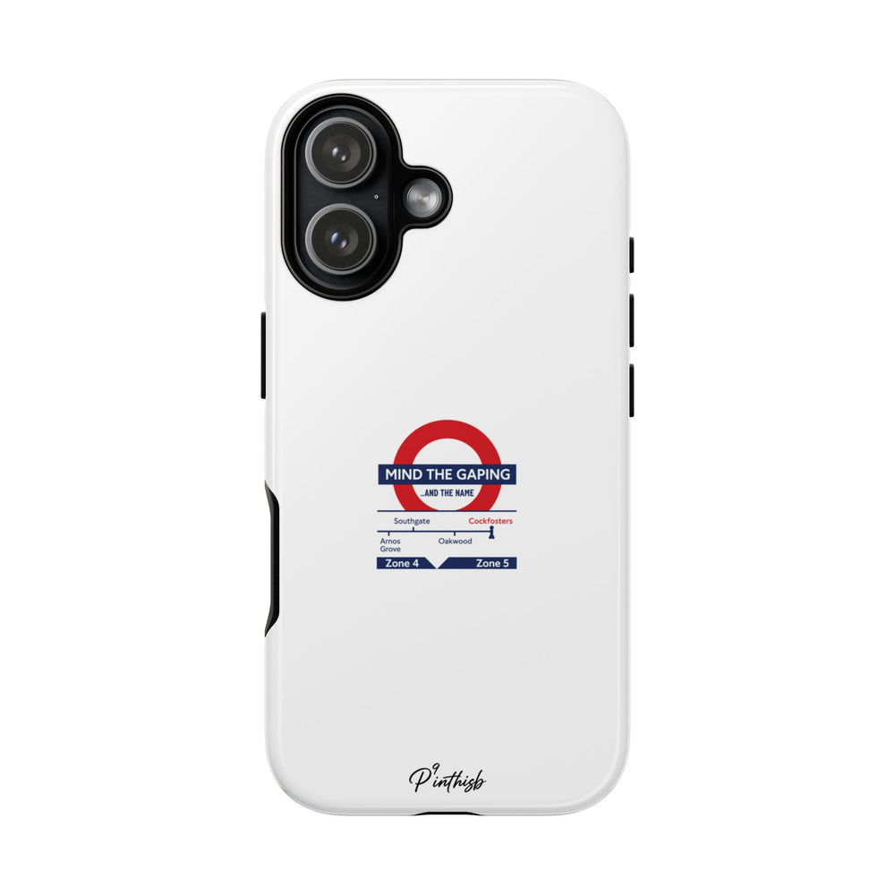 "Mind the Gaping" London Tube Parody Phone Case