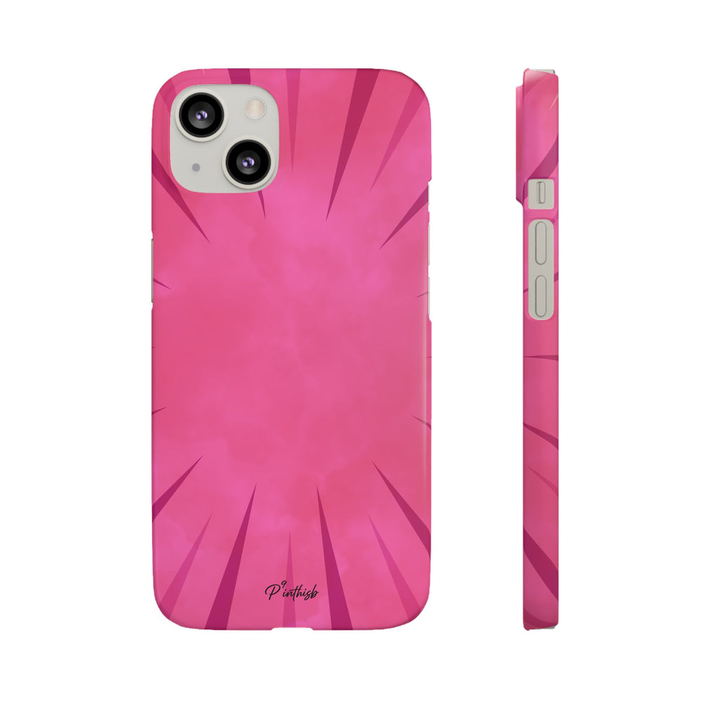 Pink Burst Snap Phone Case
