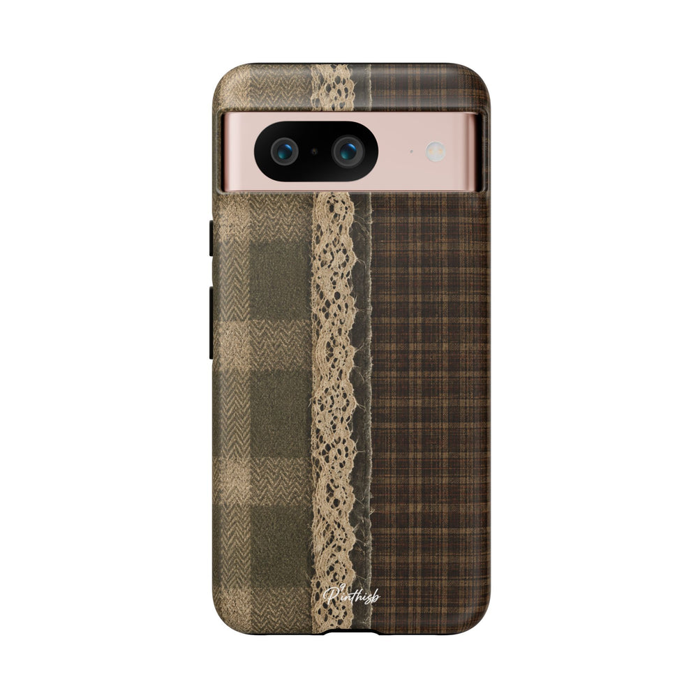 Plaid Lace Tough Phone Case