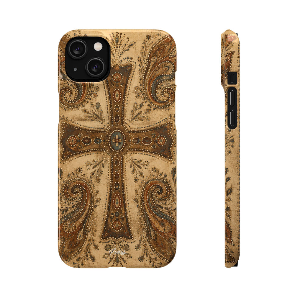 Cross Paisley Snap Case