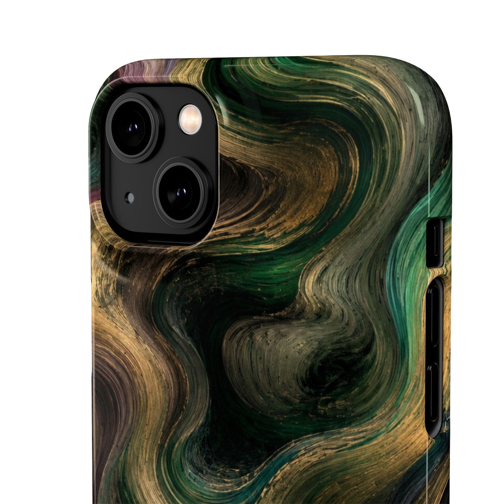 Marbled Forest Snap Phone Case