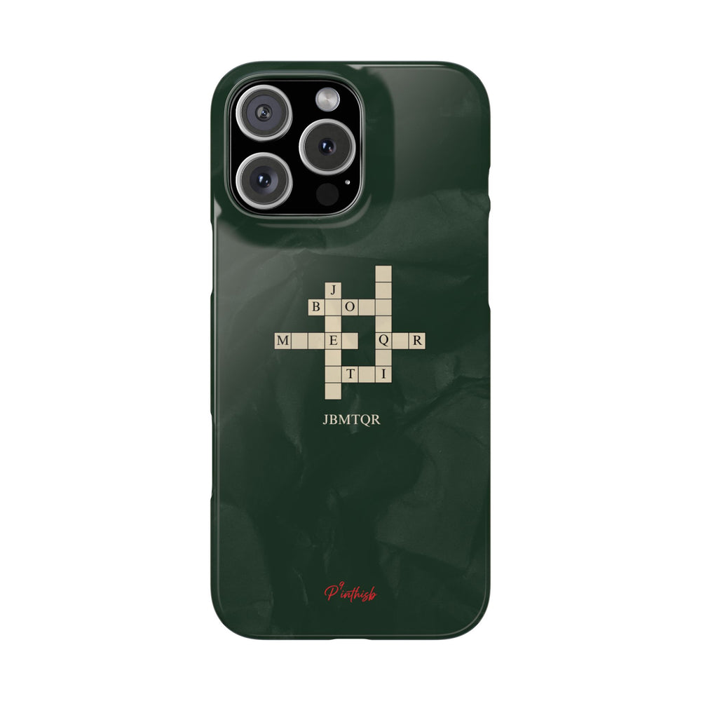 "JBMTQR crossword" Snap Phone Case