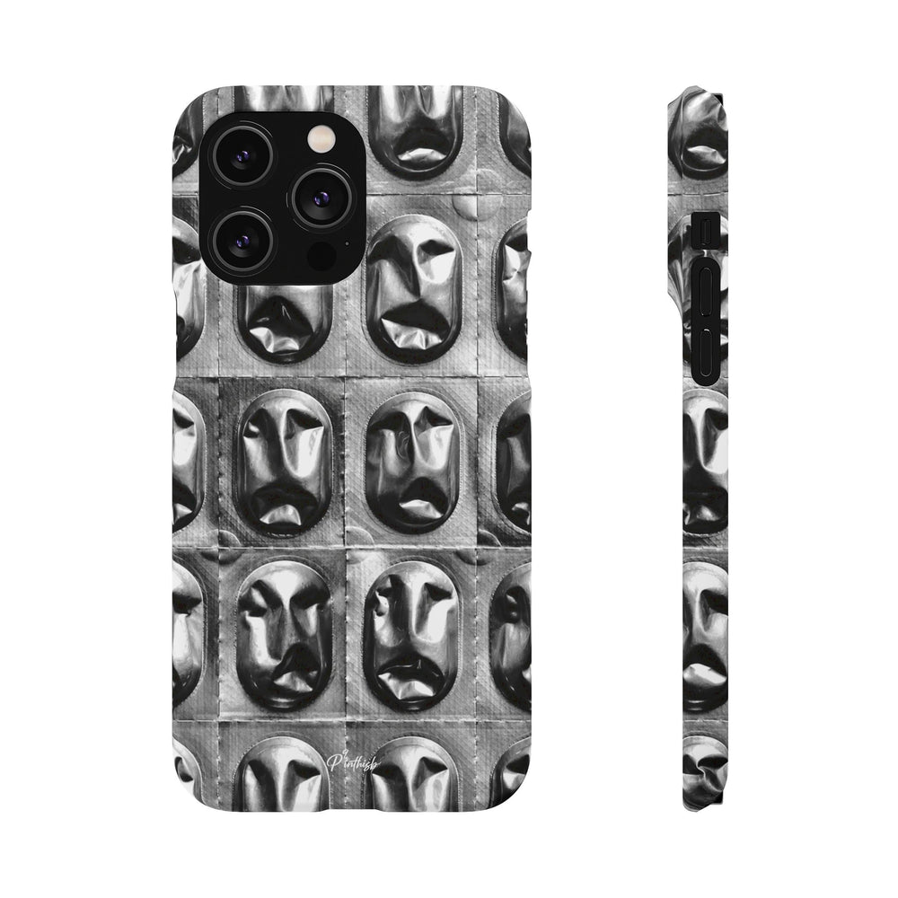 Metallic Mask Grid Snap Case