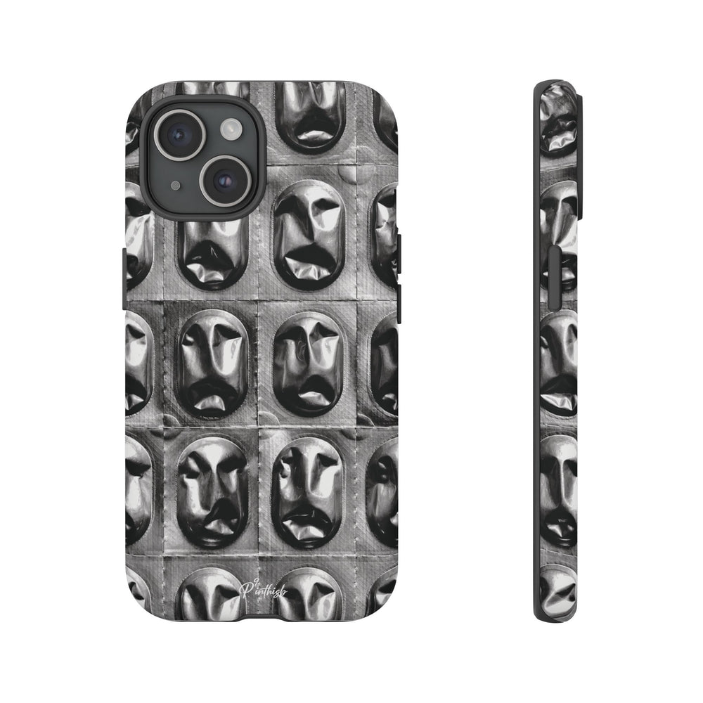 Metallic Mask Grid Tough Case