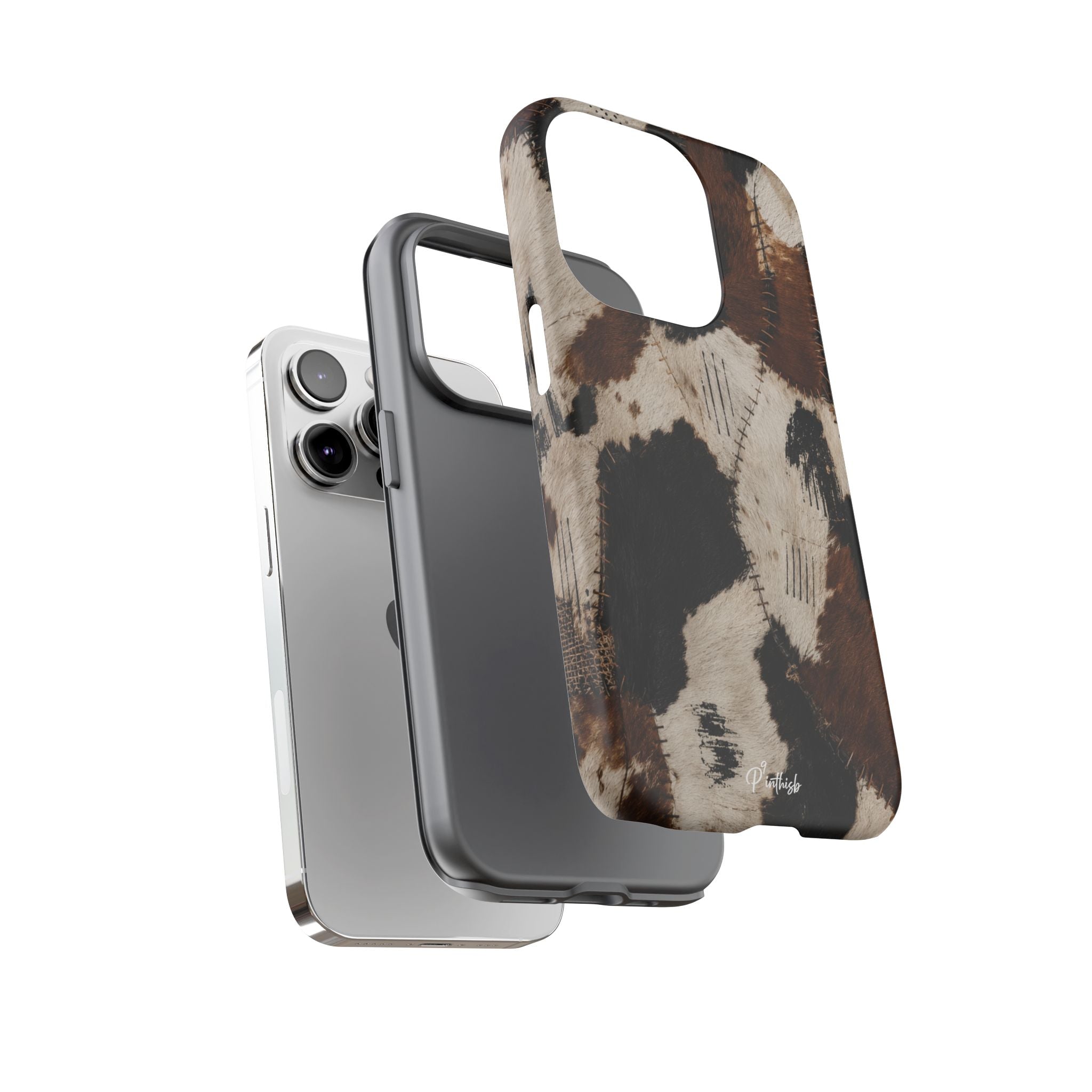 Brown & Black Animal Print Tough Case