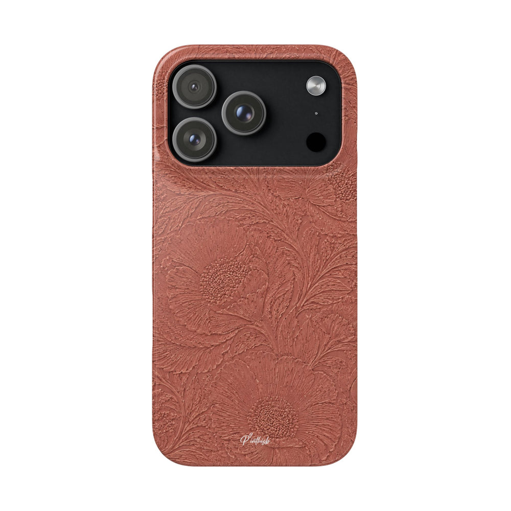 Embossed Floral Snap Case