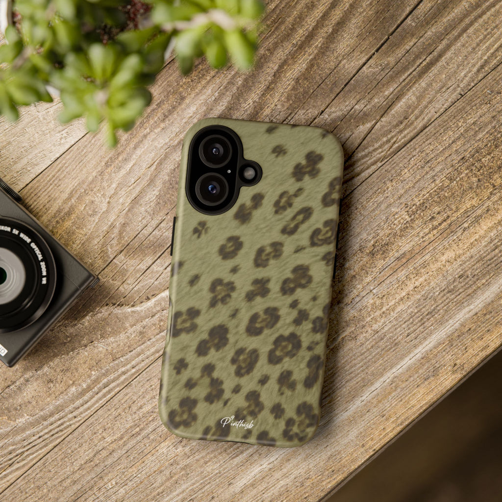 Olive Leopard Print Tough Case