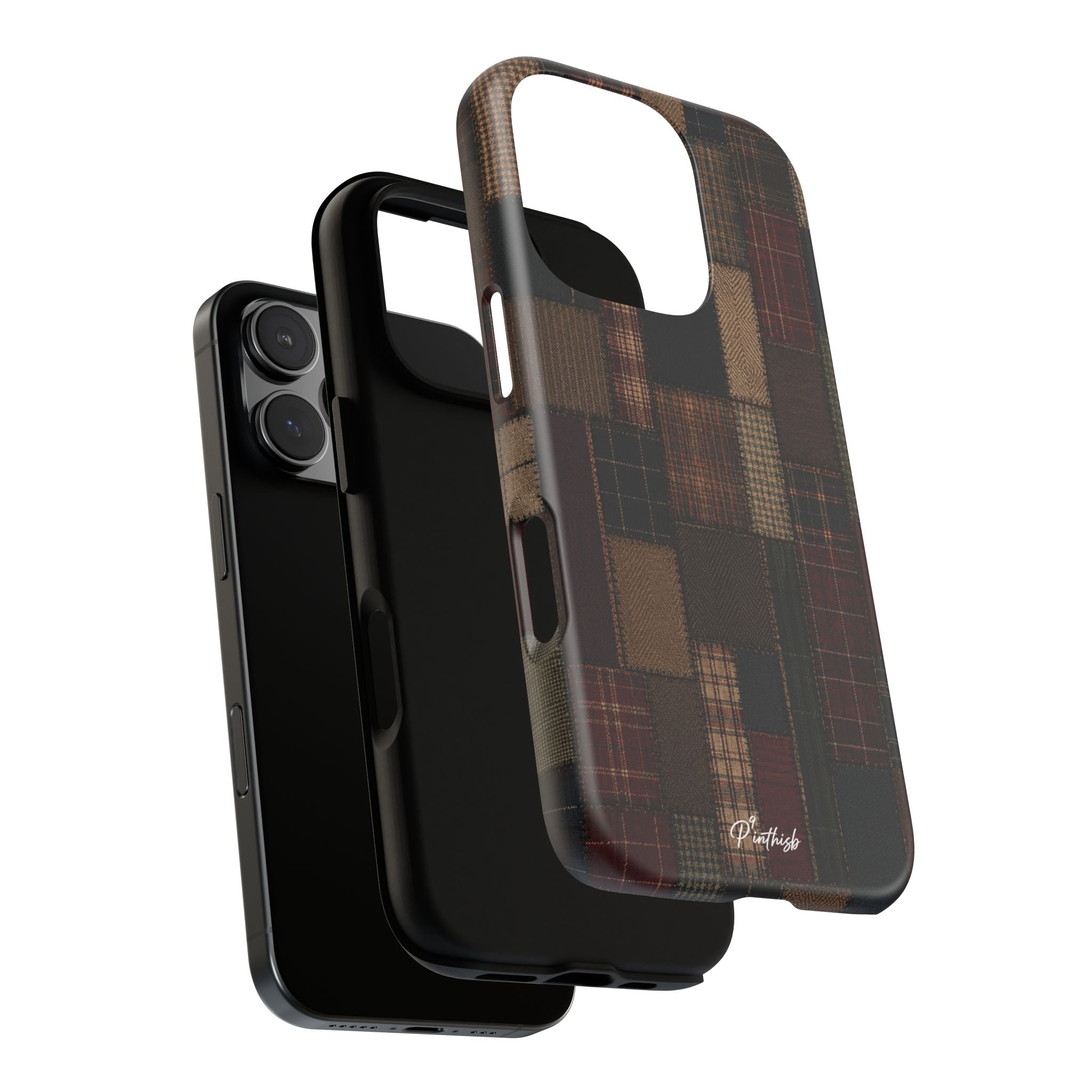 Plaid Patchwork Tough Phone Case