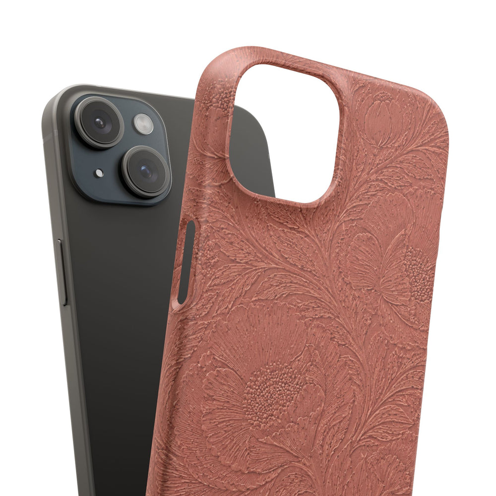 Embossed Floral Snap Case