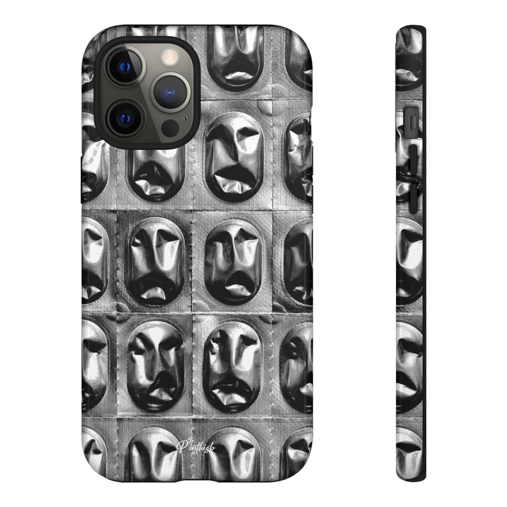 Metallic Mask Grid Tough Case