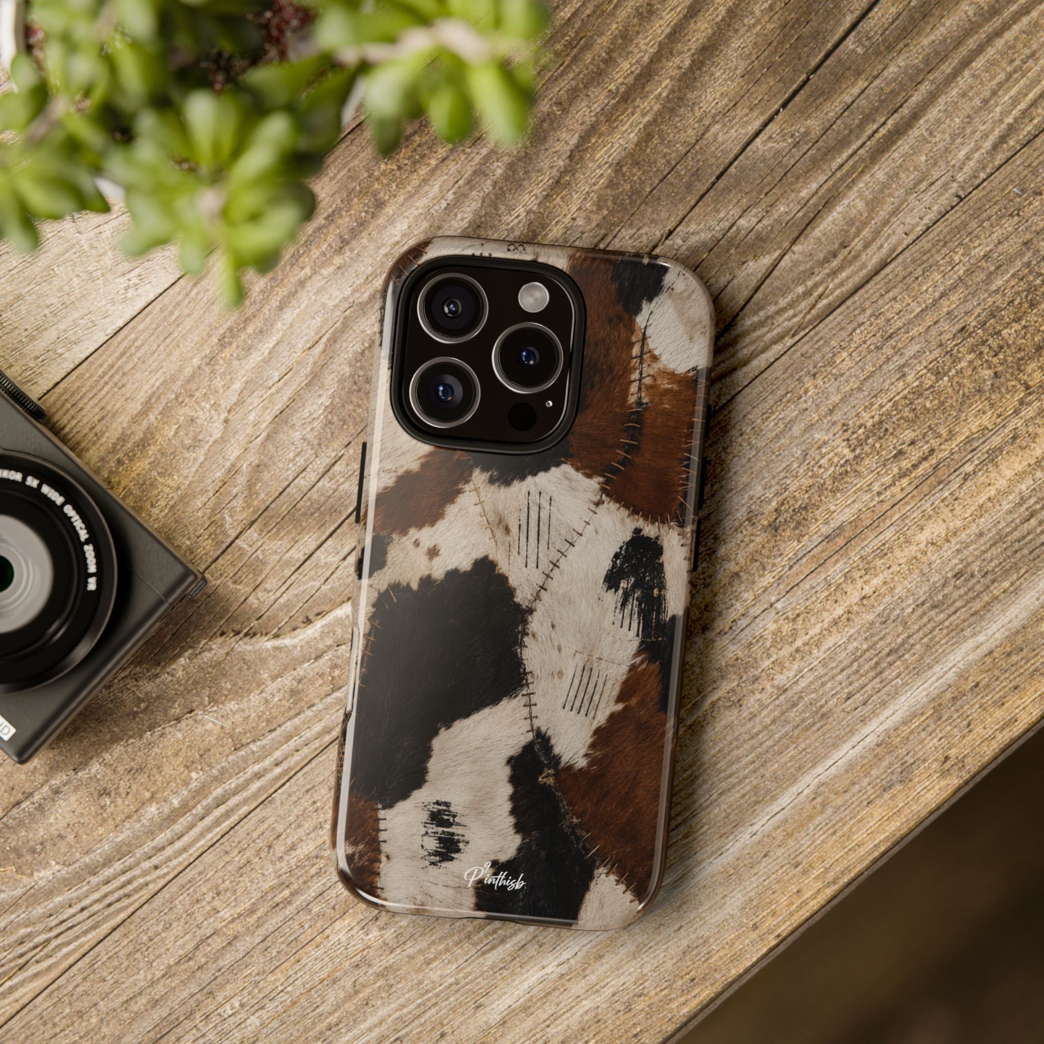 Brown & Black Animal Print Tough Case