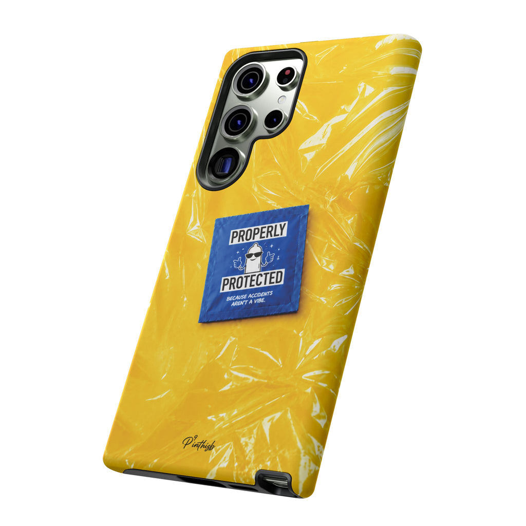"Properly Protected" Graphic Phone Case