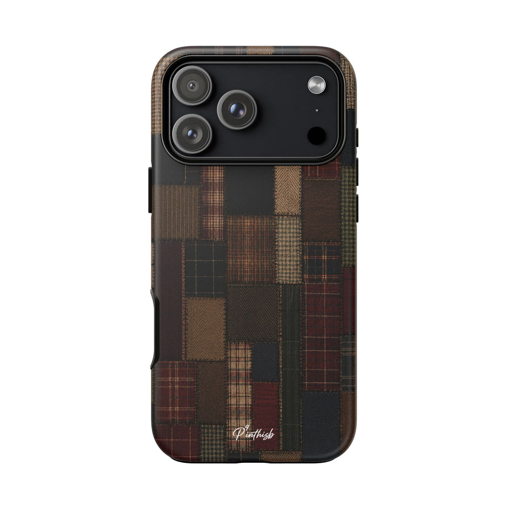 Plaid Patchwork Tough Phone Case