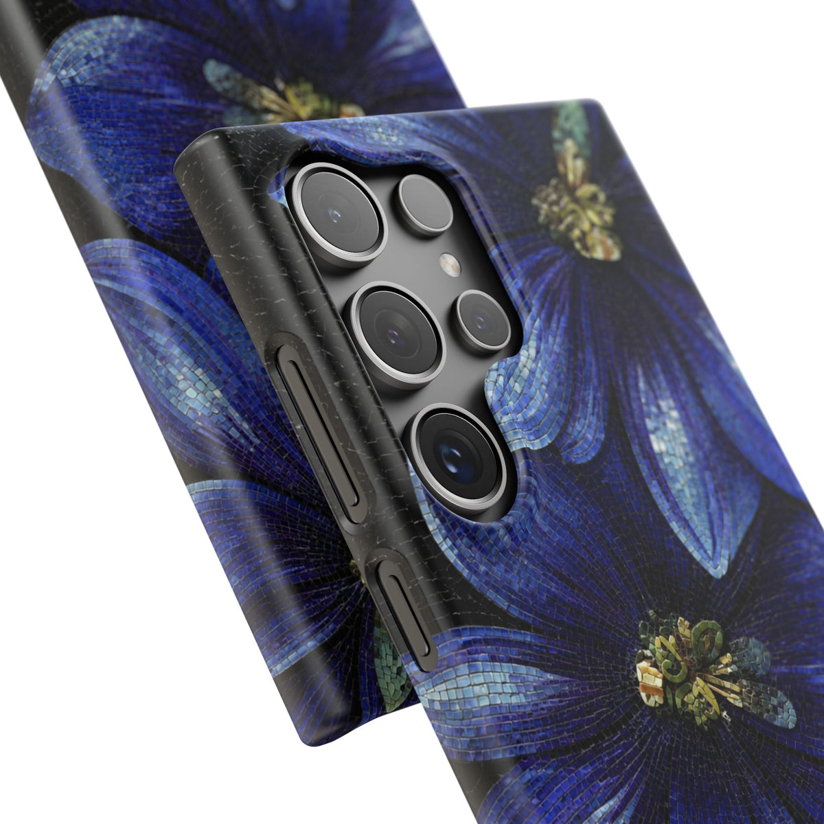 Blue Floral Snap Case