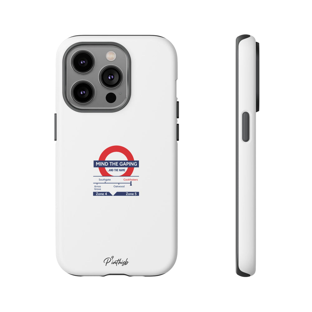 "Mind the Gaping" London Tube Parody Phone Case
