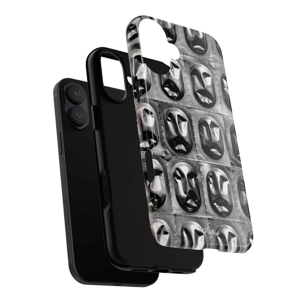 Metallic Mask Grid Tough Case