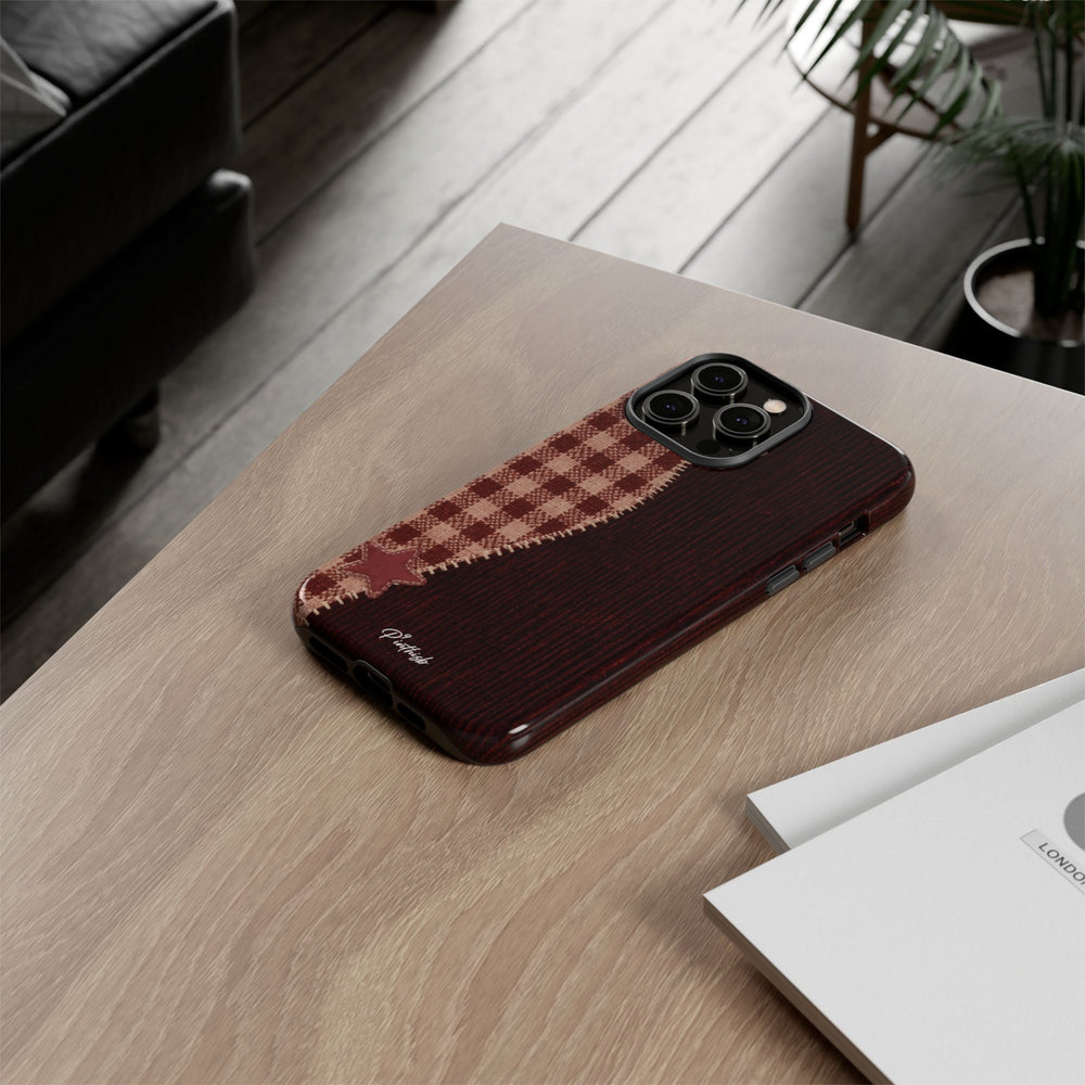 Rustic Plaid Stars Phone Case
