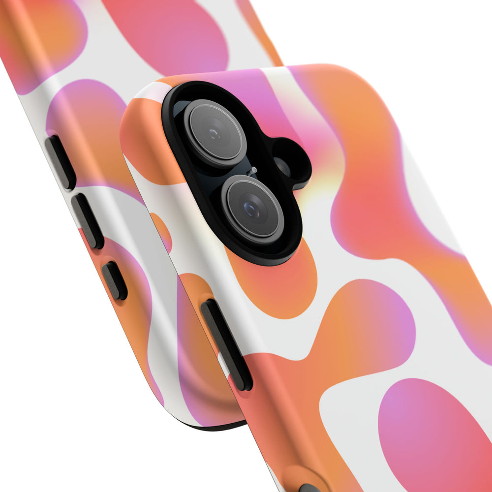 Abstract Orange Pink Camouflage Tough Phone Case
