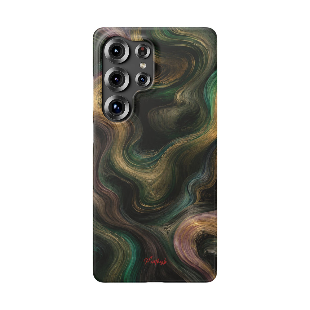 Marbled Forest Snap Phone Case