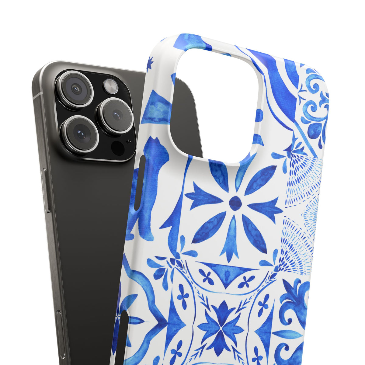 Blue Tile Pattern Snap Phone Case