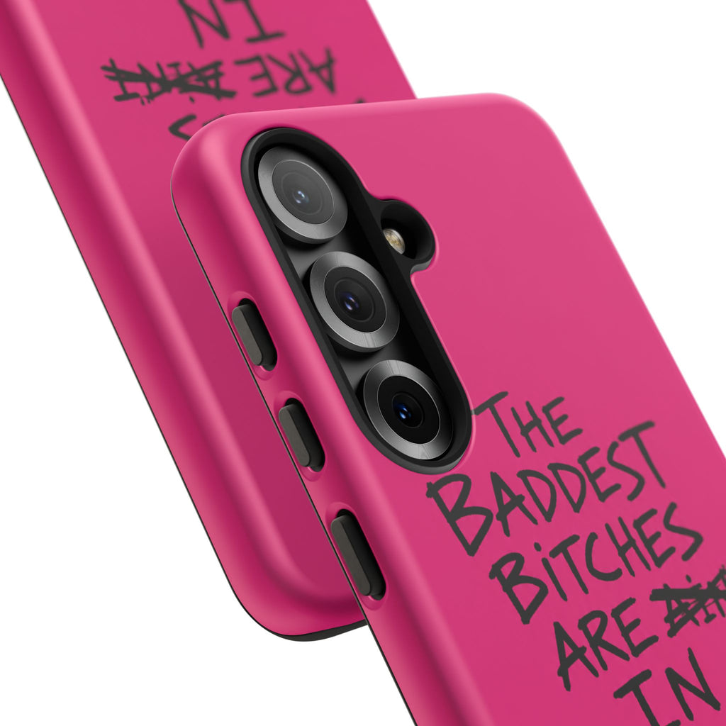 "The Baddest B*tches Are In Kukës" Hot Pink Case