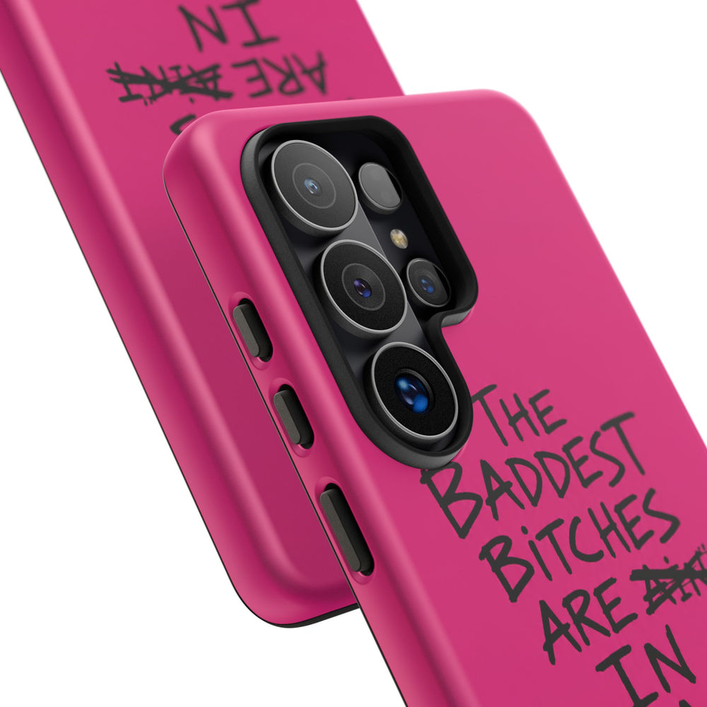 "The Baddest B*tches Are In Pogradec" Hot Pink Case