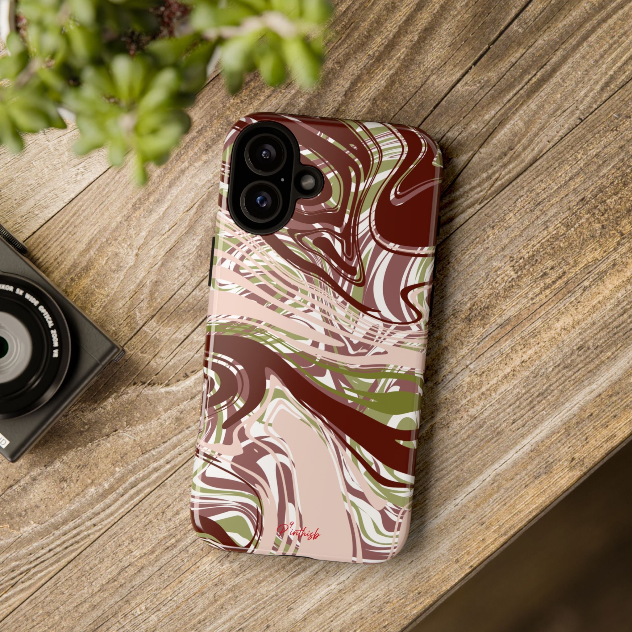 Abstract Marbled Tough Phone Case