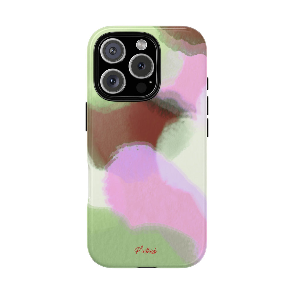 Abstract Pastel Camouflage Tough Phone Case