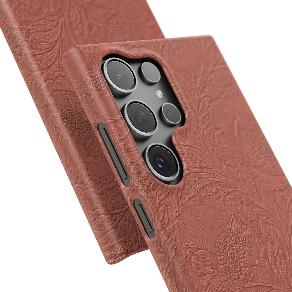 Embossed Floral Snap Case