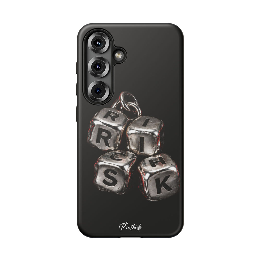 Metallic Dice 'RISK' Phone Case