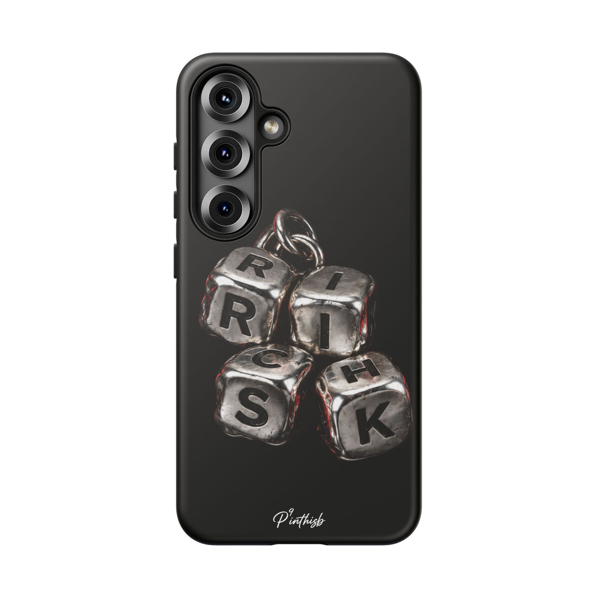Metallic Dice 'RISK' Phone Case