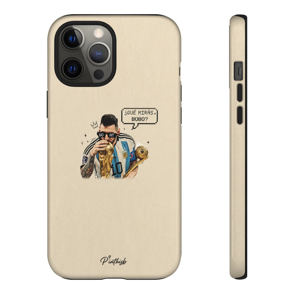 "G.O.A.T" Messi Tough Phone Case