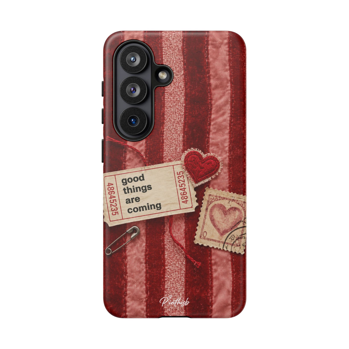 “Good Things Are Coming” Red Phone Case