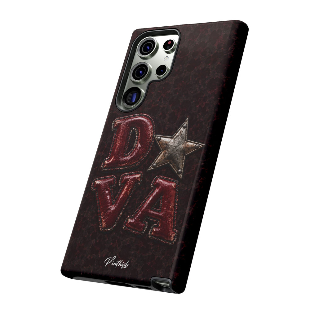 Geometric Blue Diamond Tough Phone Case